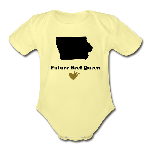 Beef Queen one piece - washed yellow